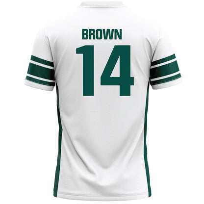 Jacksonville - NCAA Men's Lacrosse : Nicky Brown - White Lacrosse Jersey-1