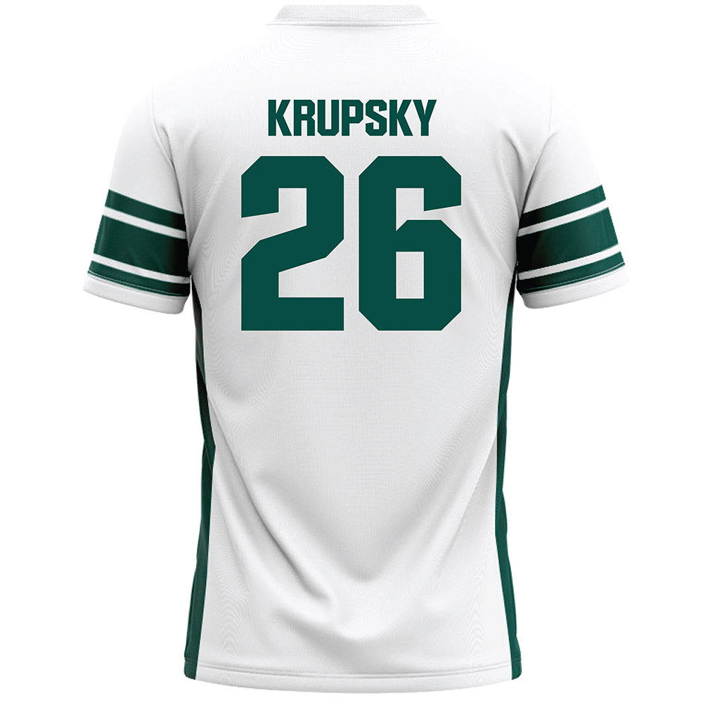 Jacksonville - NCAA Men's Lacrosse : Will Krupsky - White Lacrosse Jersey