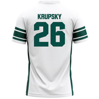 Jacksonville - NCAA Men's Lacrosse : Will Krupsky - White Lacrosse Jersey