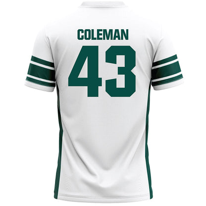 Jacksonville - NCAA Men's Lacrosse : Cooper Coleman - White Lacrosse Jersey