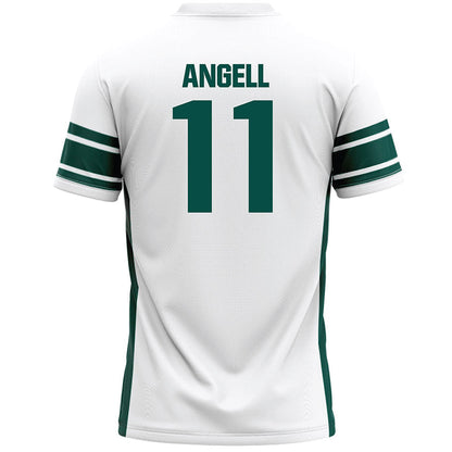Jacksonville - NCAA Men's Lacrosse : Gavin Angell - White Lacrosse Jersey-1