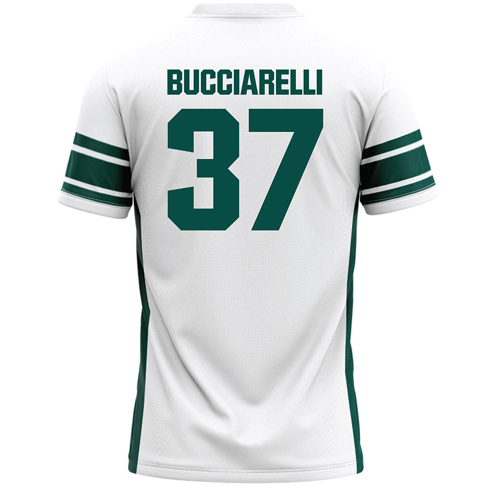 Jacksonville - NCAA Men's Lacrosse : Jonathan Bucciarelli - White Lacrosse Jersey-1