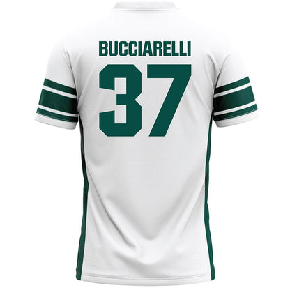 Jacksonville - NCAA Men's Lacrosse : Jonathan Bucciarelli - White Lacrosse Jersey-1