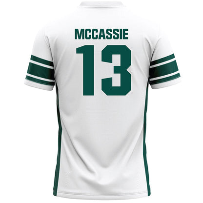 Jacksonville - NCAA Men's Lacrosse : Braden McCassie - White Lacrosse Jersey-1
