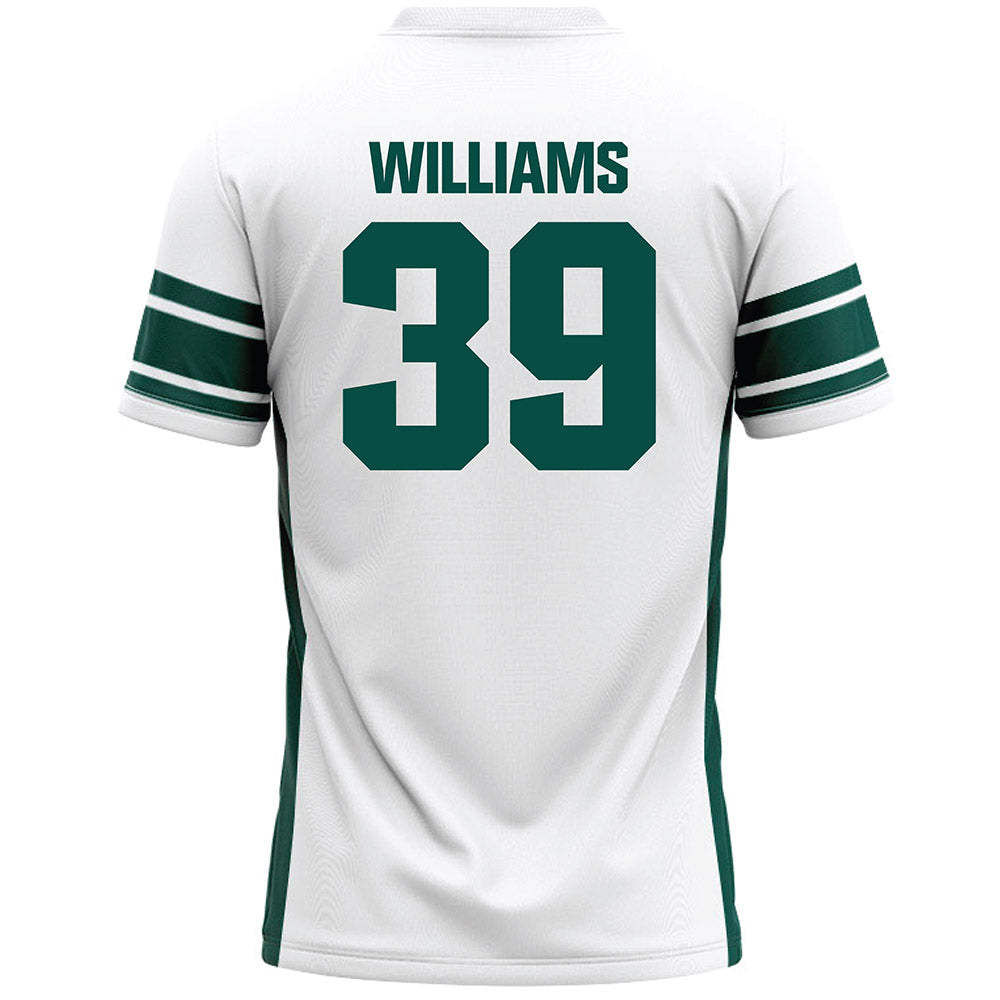 Jacksonville - NCAA Men's Lacrosse : Owen Williams - White Lacrosse Jersey
