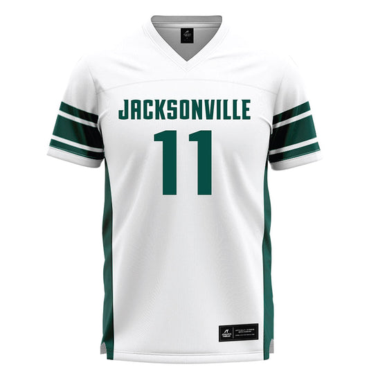 Jacksonville - NCAA Men's Lacrosse : Gavin Angell - White Lacrosse Jersey-0