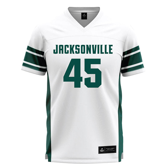 Jacksonville - NCAA Men's Lacrosse : Lucas Fraser - White Lacrosse Jersey
