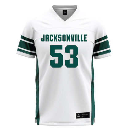 Jacksonville - NCAA Men's Lacrosse : Zach Ward - White Lacrosse Jersey