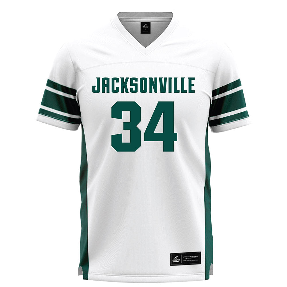 Jacksonville - NCAA Men's Lacrosse : George Bowdouris - White Lacrosse Jersey-0