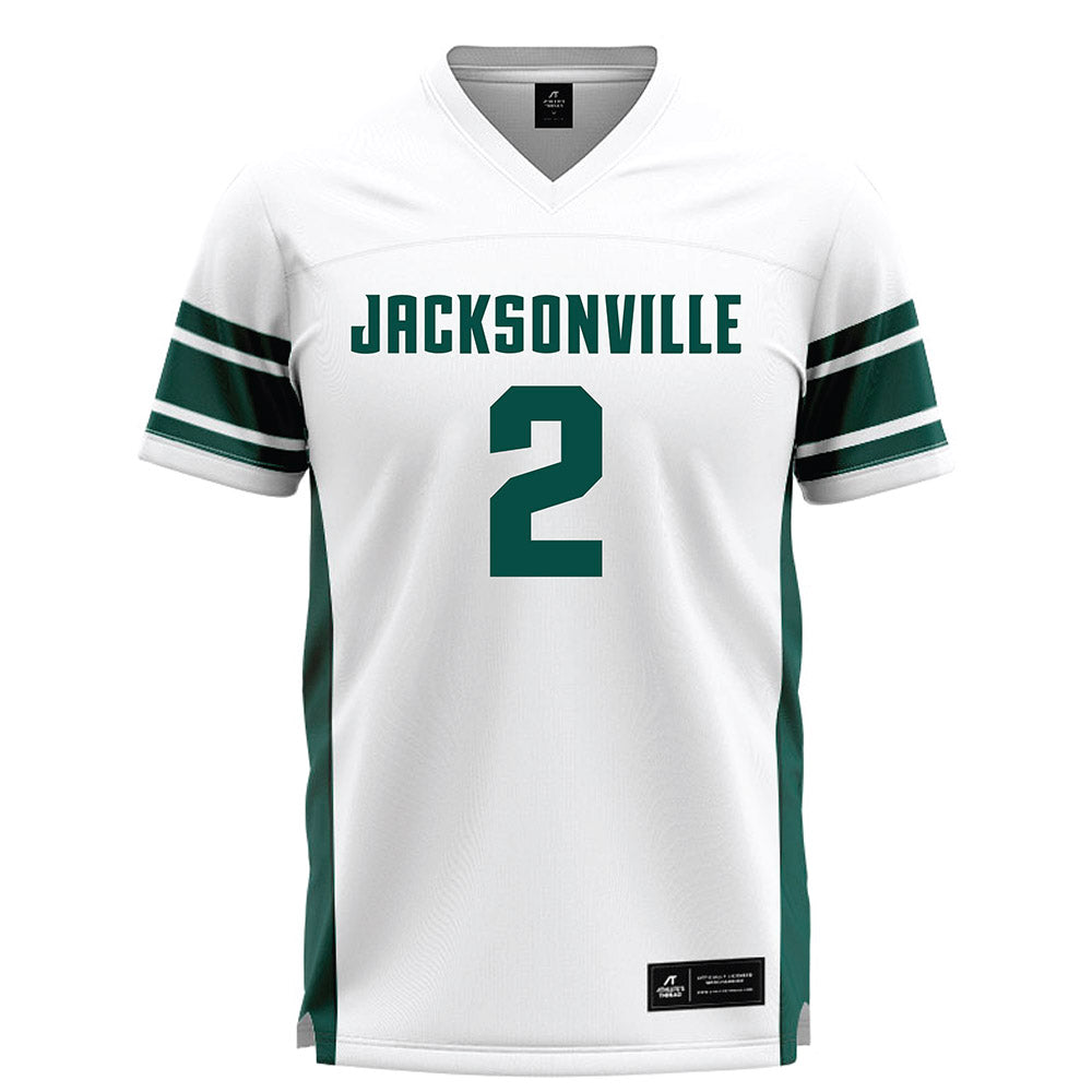 Jacksonville - NCAA Men's Lacrosse : Quinn Fuller - White Lacrosse Jersey