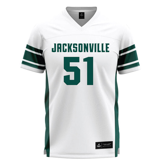 Jacksonville - NCAA Men's Lacrosse : Davis Smith - White Lacrosse Jersey-0