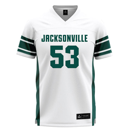 Jacksonville - NCAA Men's Lacrosse : Zach Ward - White Lacrosse Jersey