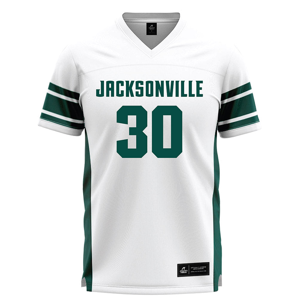 Jacksonville - NCAA Men's Lacrosse : Zane Czeschin - White Lacrosse Jersey-0