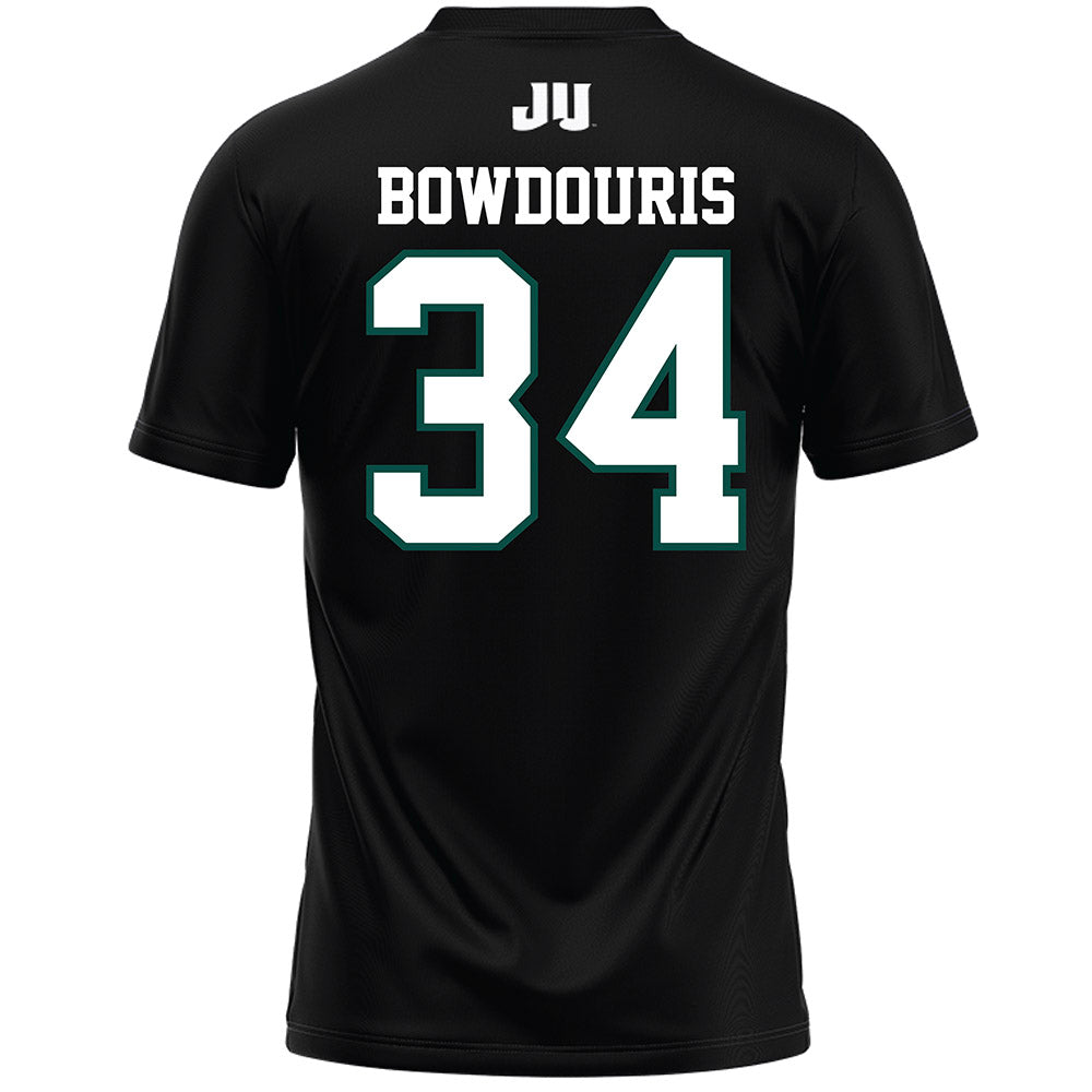 Jacksonville - NCAA Men's Lacrosse : George Bowdouris - Black Lacrosse Jersey-1
