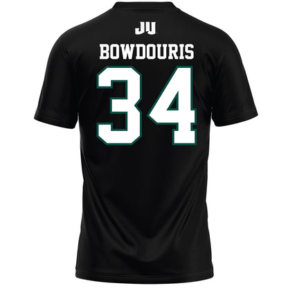Jacksonville - NCAA Men's Lacrosse : George Bowdouris - Black Lacrosse Jersey-1