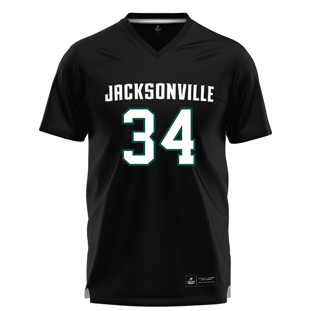 Jacksonville - NCAA Men's Lacrosse : George Bowdouris - Black Lacrosse Jersey-0