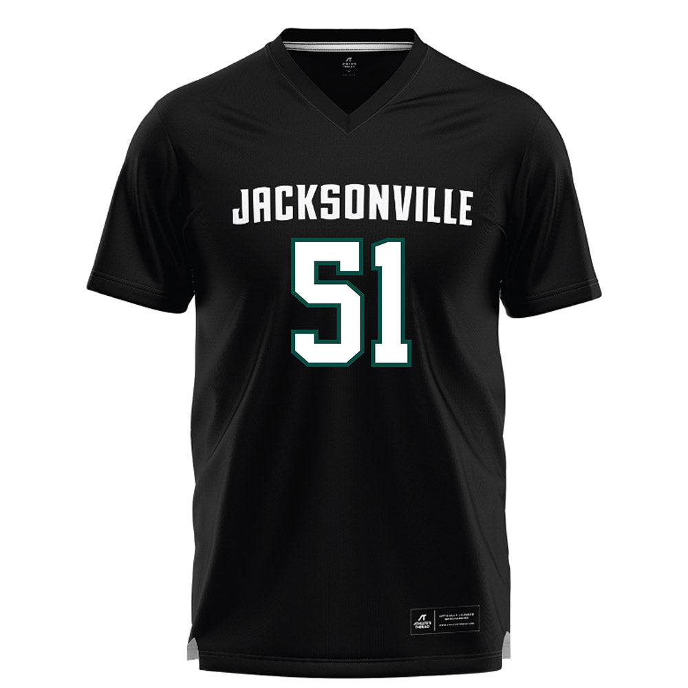 Jacksonville - NCAA Men's Lacrosse : Davis Smith - Black Lacrosse Jersey-0