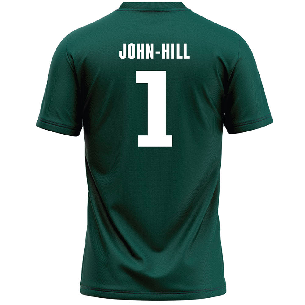 Jacksonville - NCAA Men's Lacrosse : Daylin John-Hill - Green Lacrosse Jersey-1