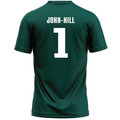 Jacksonville - NCAA Men's Lacrosse : Daylin John-Hill - Green Lacrosse Jersey-1