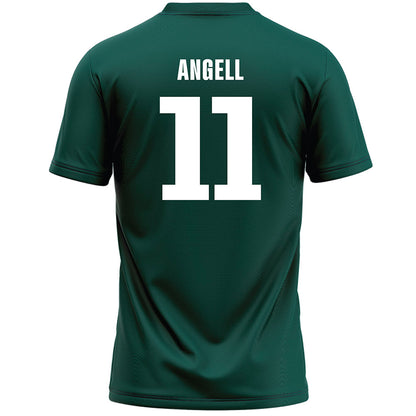 Jacksonville - NCAA Men's Lacrosse : Gavin Angell - Green Lacrosse Jersey-1