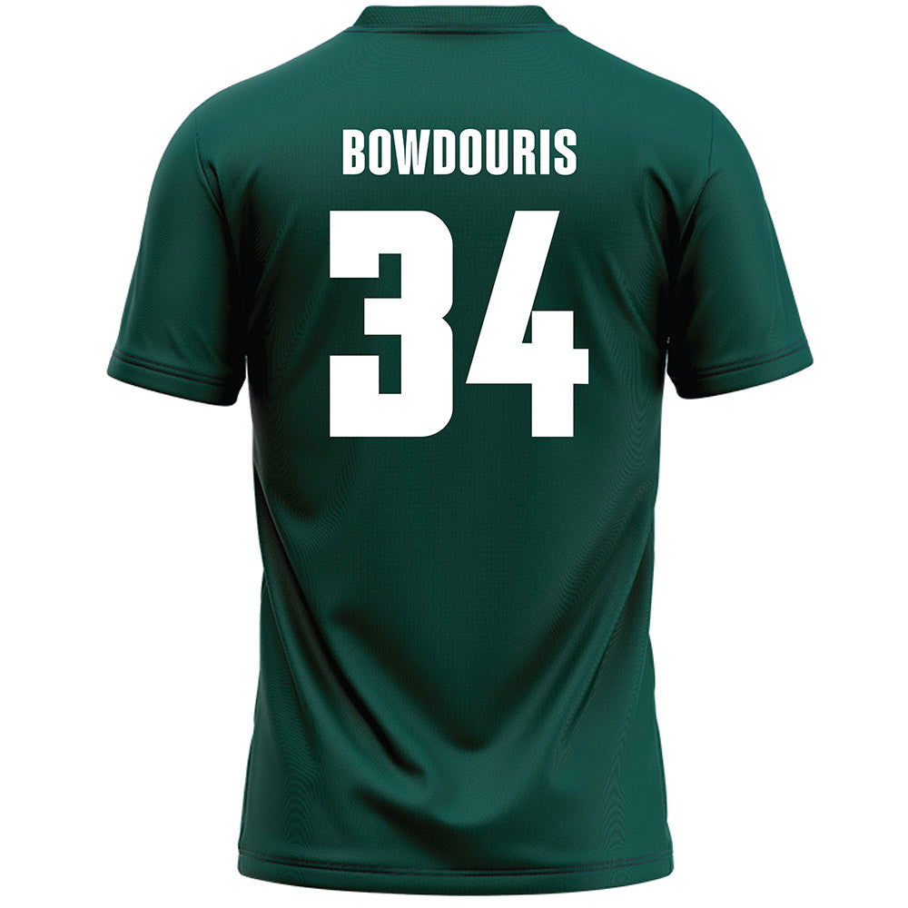 Jacksonville - NCAA Men's Lacrosse : George Bowdouris - Green Lacrosse Jersey-1