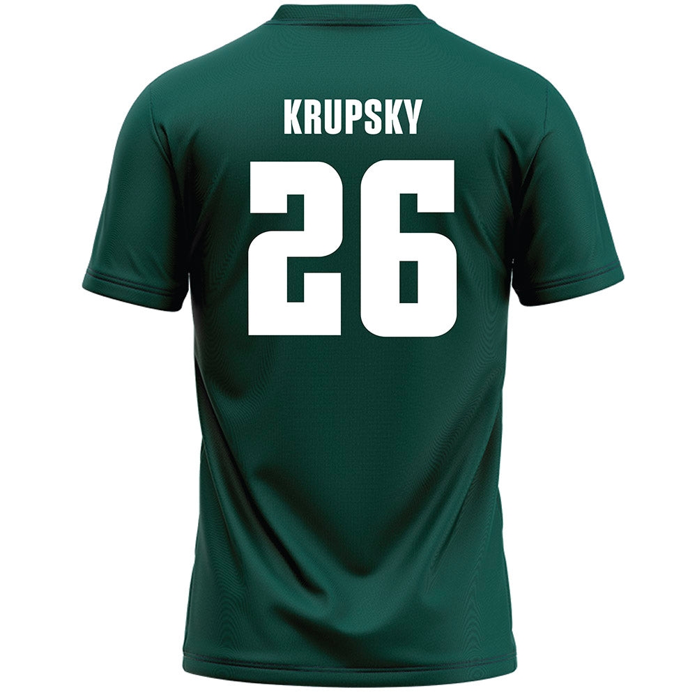 Jacksonville - NCAA Men's Lacrosse : Will Krupsky - Green Lacrosse Jersey