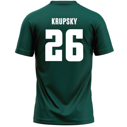 Jacksonville - NCAA Men's Lacrosse : Will Krupsky - Green Lacrosse Jersey
