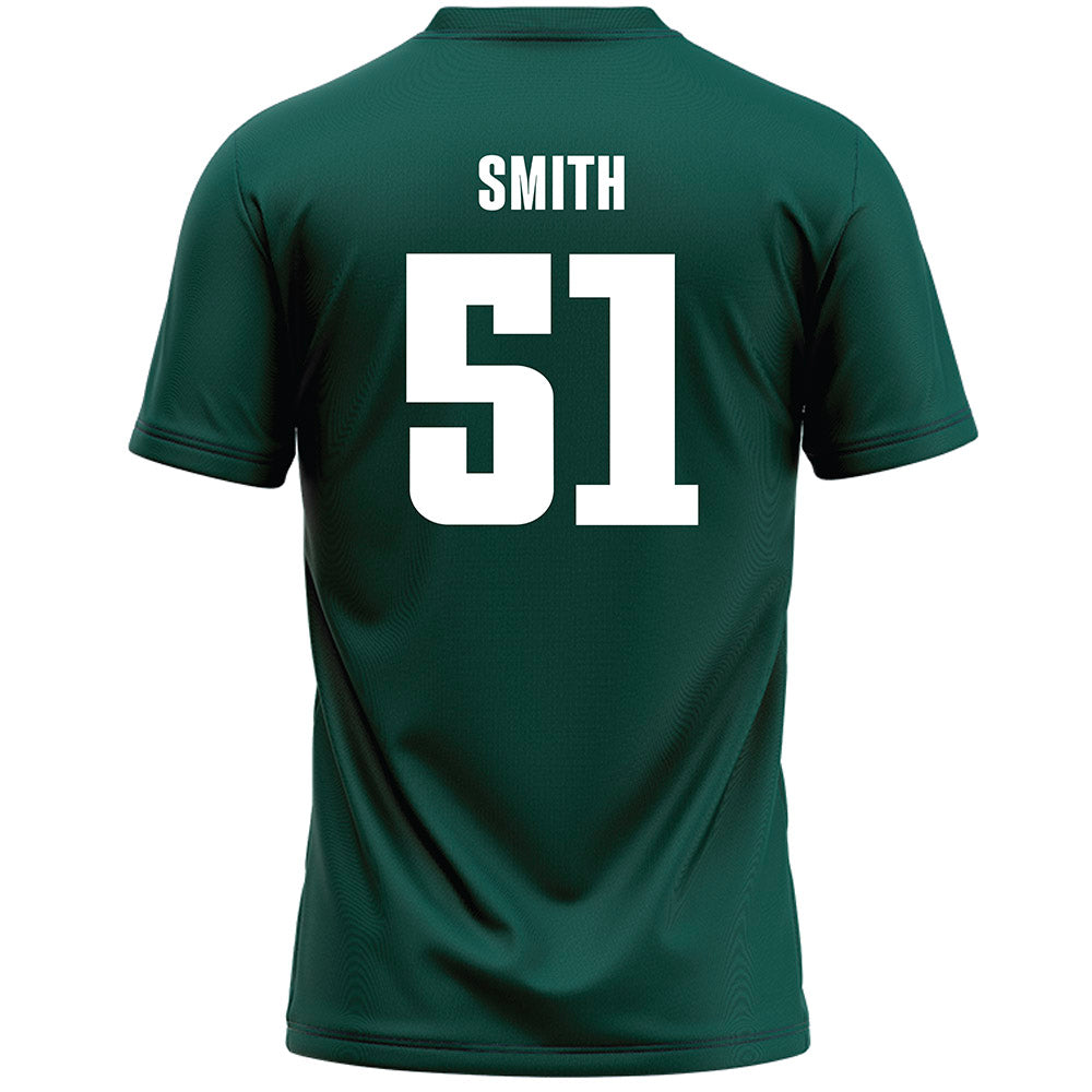 Jacksonville - NCAA Men's Lacrosse : Davis Smith - Green Lacrosse Jersey-1