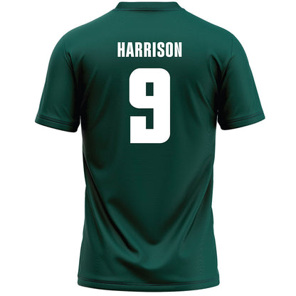 Jacksonville - NCAA Men's Lacrosse : Breyden Harrison - Green Lacrosse Jersey-1
