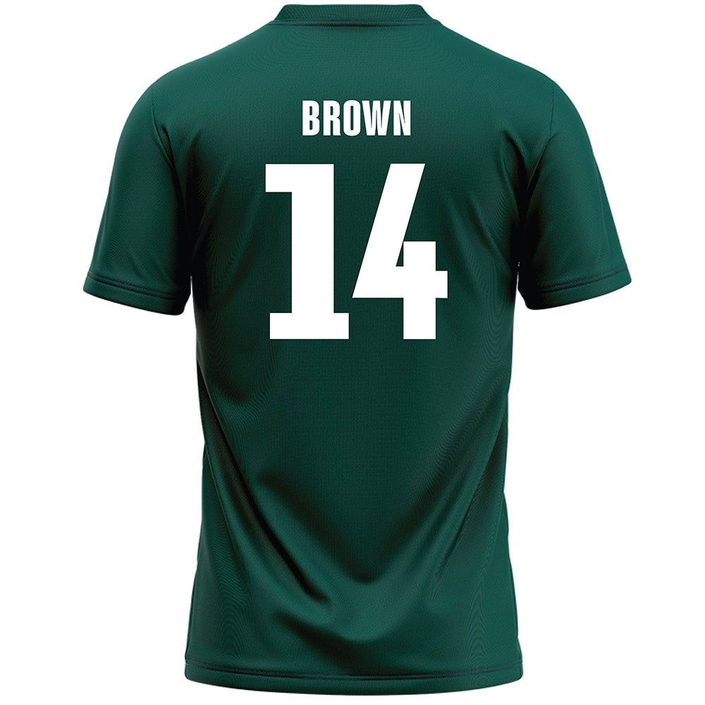 Jacksonville - NCAA Men's Lacrosse : Nicky Brown - Green Lacrosse Jersey-1