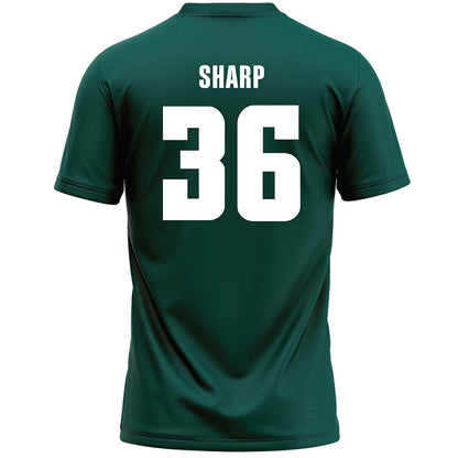Jacksonville - NCAA Men's Lacrosse : Evan Sharp - Green Lacrosse Jersey-1