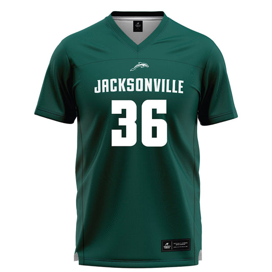 Jacksonville - NCAA Men's Lacrosse : Evan Sharp - Green Lacrosse Jersey-0