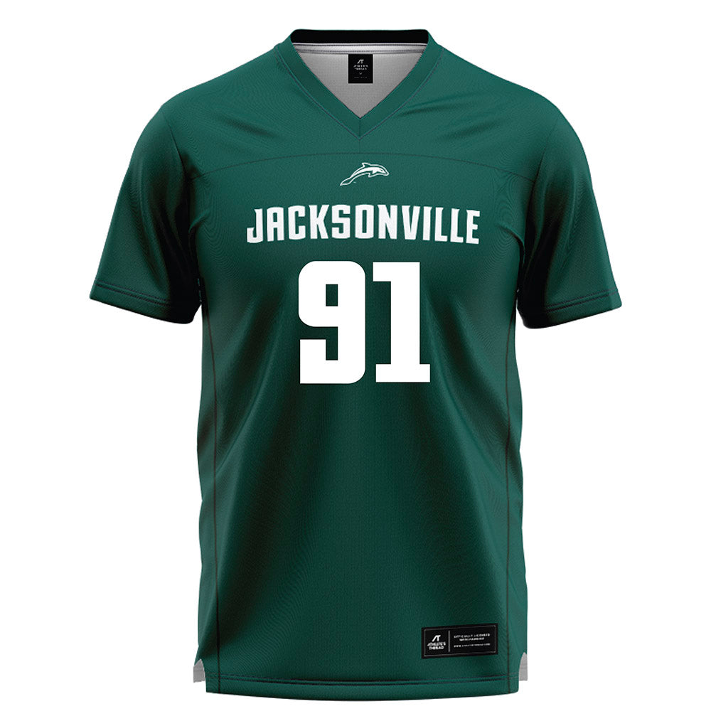 Jacksonville - NCAA Men's Lacrosse : Riley Simpson - Green Lacrosse Jersey