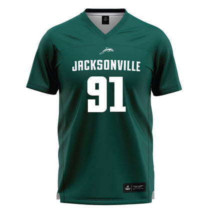 Jacksonville - NCAA Men's Lacrosse : Riley Simpson - Green Lacrosse Jersey