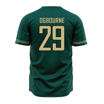 Jacksonville - NCAA Baseball : Archer Ogbourne - Green Jersey-1