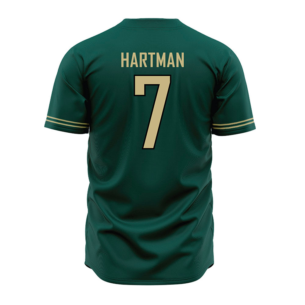 Jacksonville - NCAA Baseball : Logan Hartman - Green Jersey