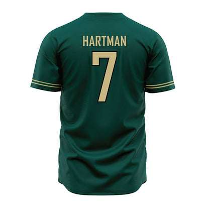 Jacksonville - NCAA Baseball : Logan Hartman - Green Jersey