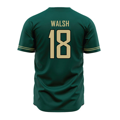 Jacksonville - NCAA Baseball : Alex Walsh - Green Jersey-1