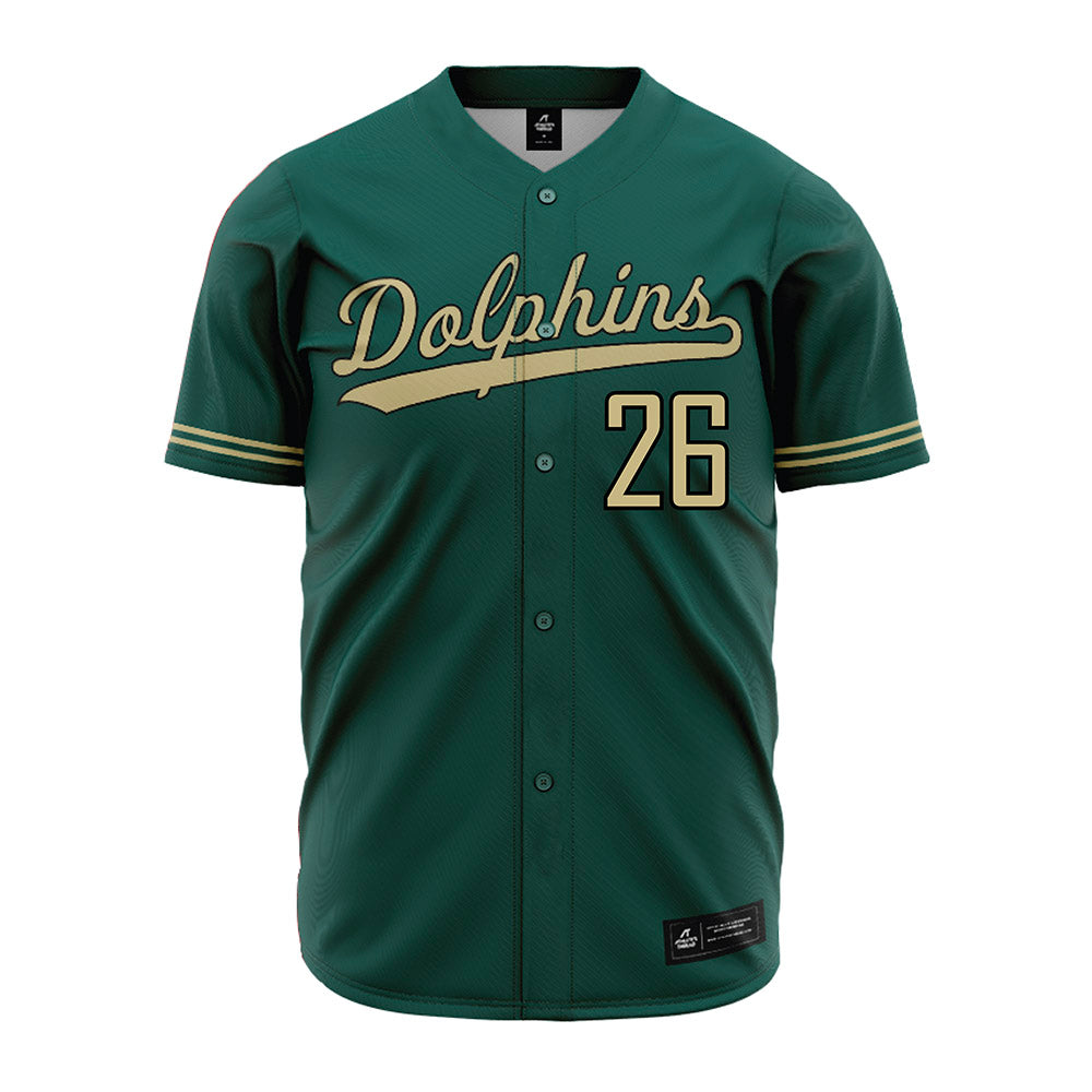 Jacksonville - NCAA Baseball : Nick Anello - Green Jersey-0