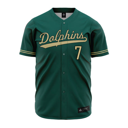 Jacksonville - NCAA Baseball : Logan Hartman - Green Jersey