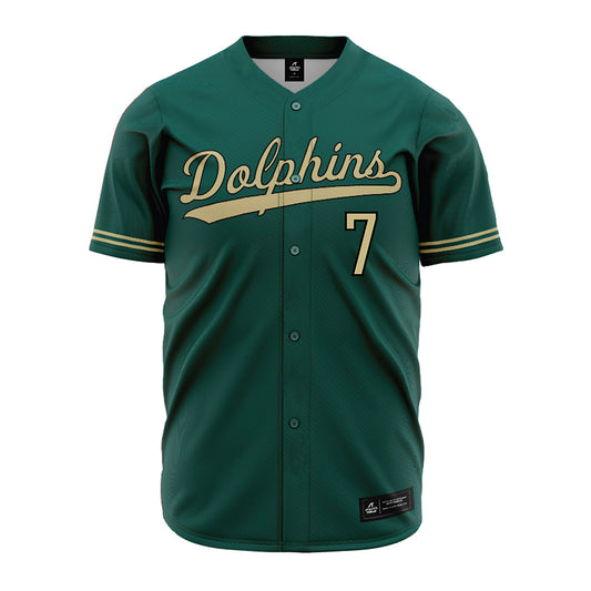 Jacksonville - NCAA Baseball : Logan Hartman - Green Jersey