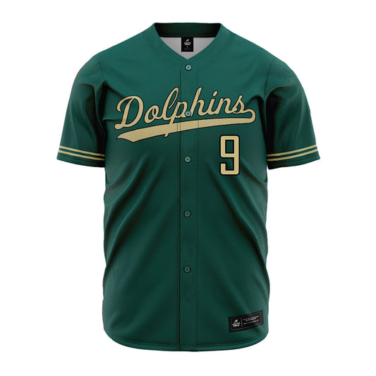 Jacksonville - NCAA Baseball : Abdriel Delgado - Green Jersey