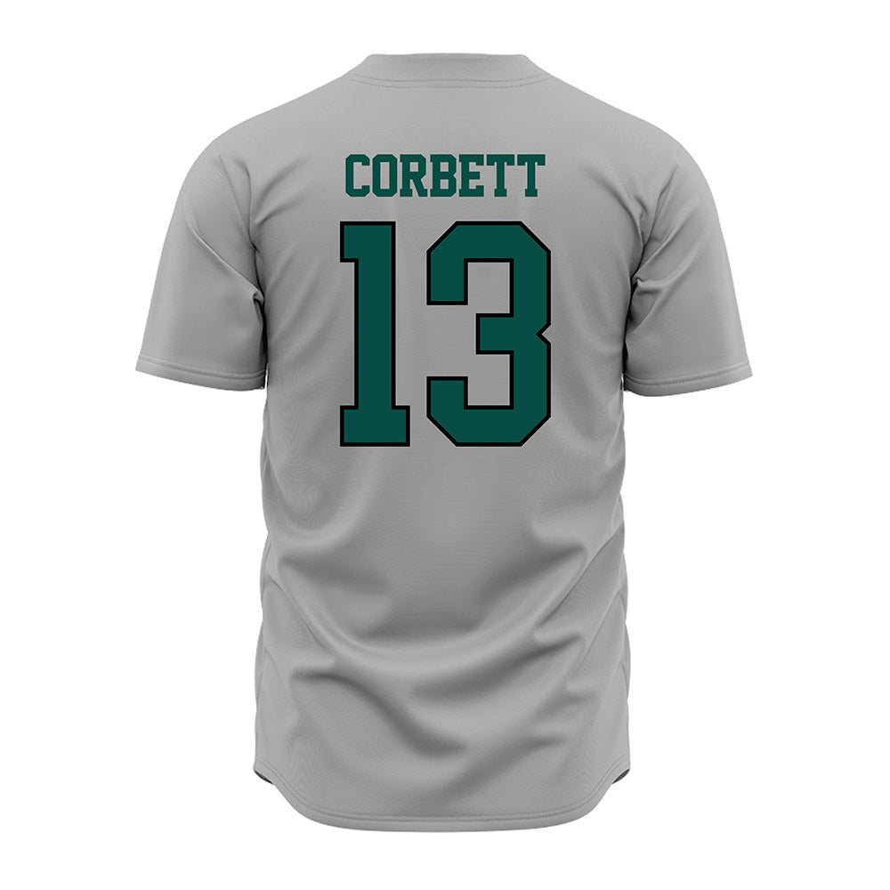 Jacksonville - NCAA Baseball : Garrett Corbett - Grey Jersey