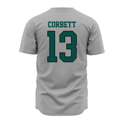 Jacksonville - NCAA Baseball : Garrett Corbett - Grey Jersey