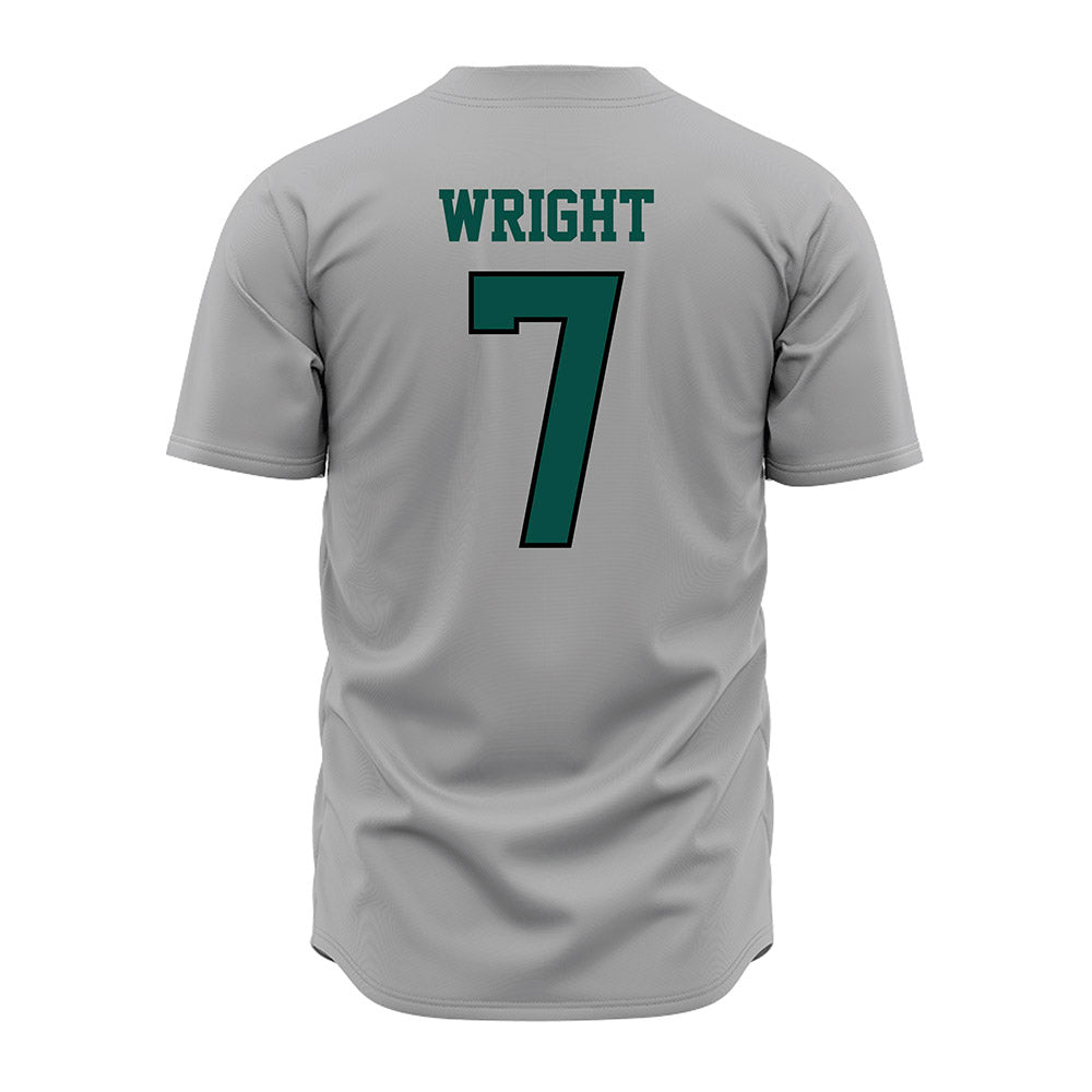 Jacksonville - NCAA Baseball : Jeremy Wright - Grey Jersey-1
