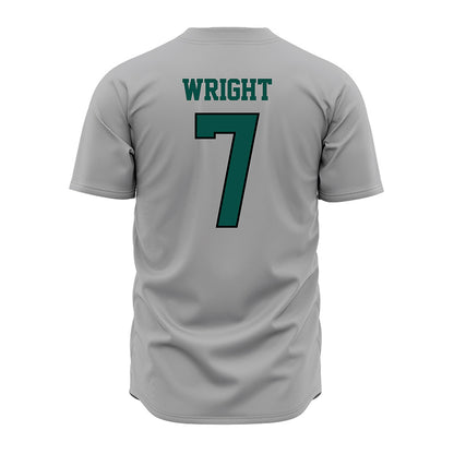 Jacksonville - NCAA Baseball : Jeremy Wright - Grey Jersey-1
