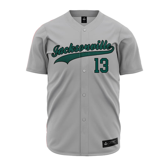 Jacksonville - NCAA Baseball : Garrett Corbett - Grey Jersey