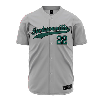 Jacksonville - NCAA Baseball : Blake Edmonds - Grey Jersey-0