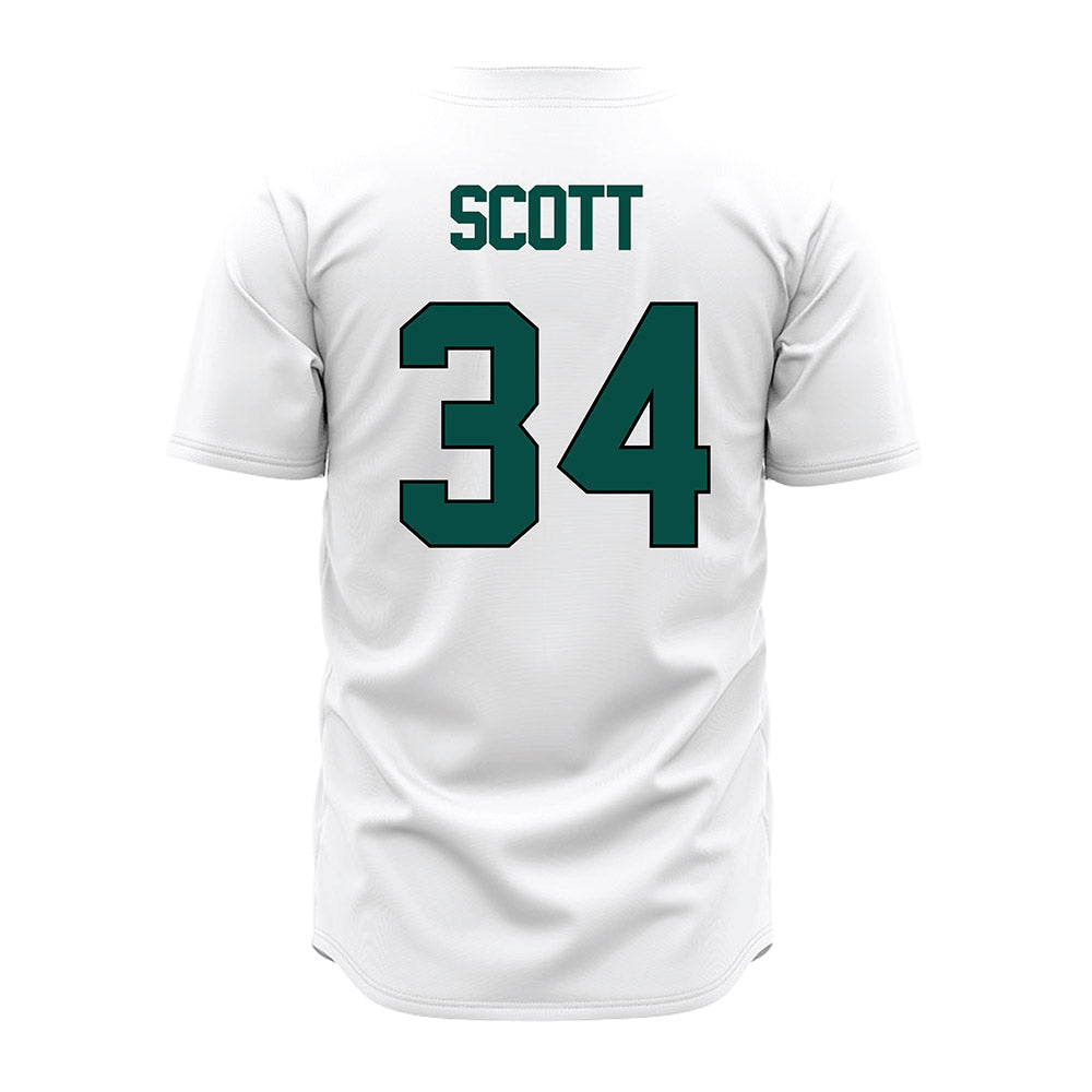 Jacksonville - NCAA Baseball : Brodie Scott - White Jersey-1