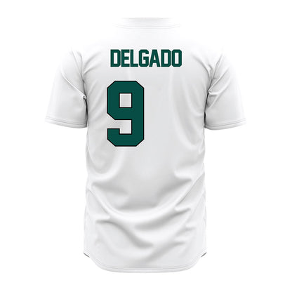 Jacksonville - NCAA Baseball : Abdriel Delgado - White Jersey